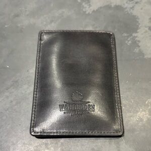 Black Leather Card Holder